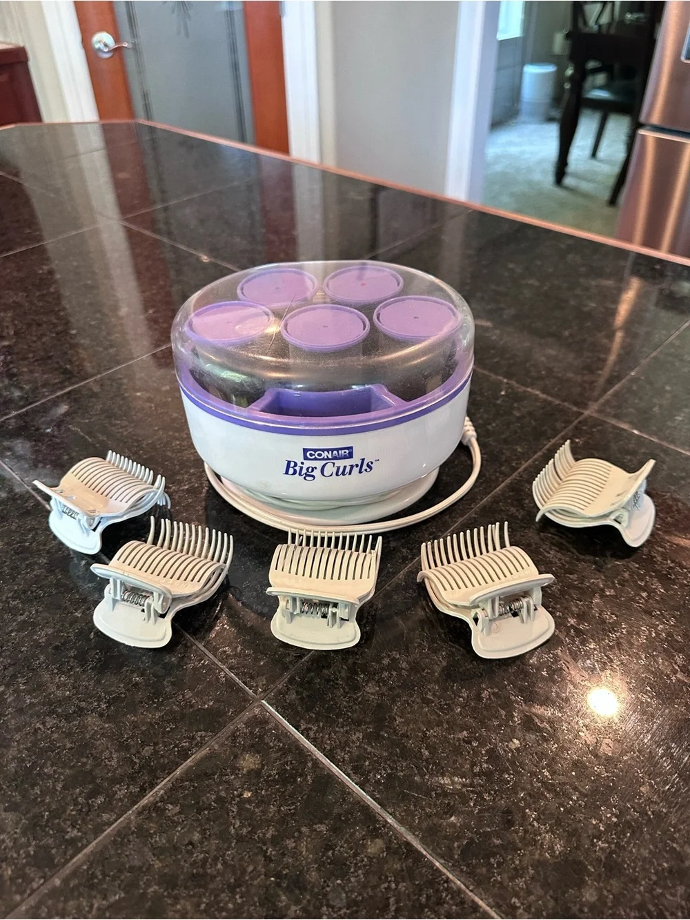Conair Big Curls Hair Setter -  Hot Rollers - White & Purple